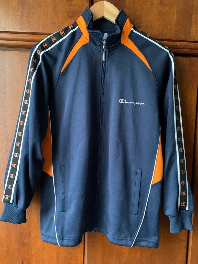 Champion Tracktop Jacket vintage rap tees kemeja shirt cartoon surf usa japan streetwear windbreaker outdoor hiking sports nike adidas mizuno Men s Fashion Coats Jackets and Outerwear on Carousell