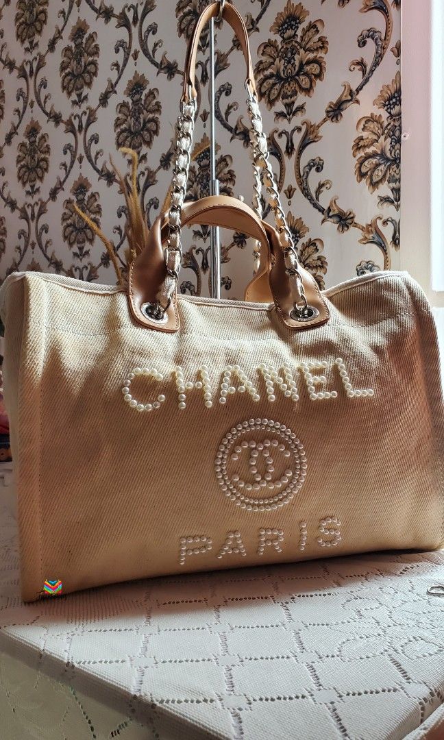 Chanel tote bag deauville sale