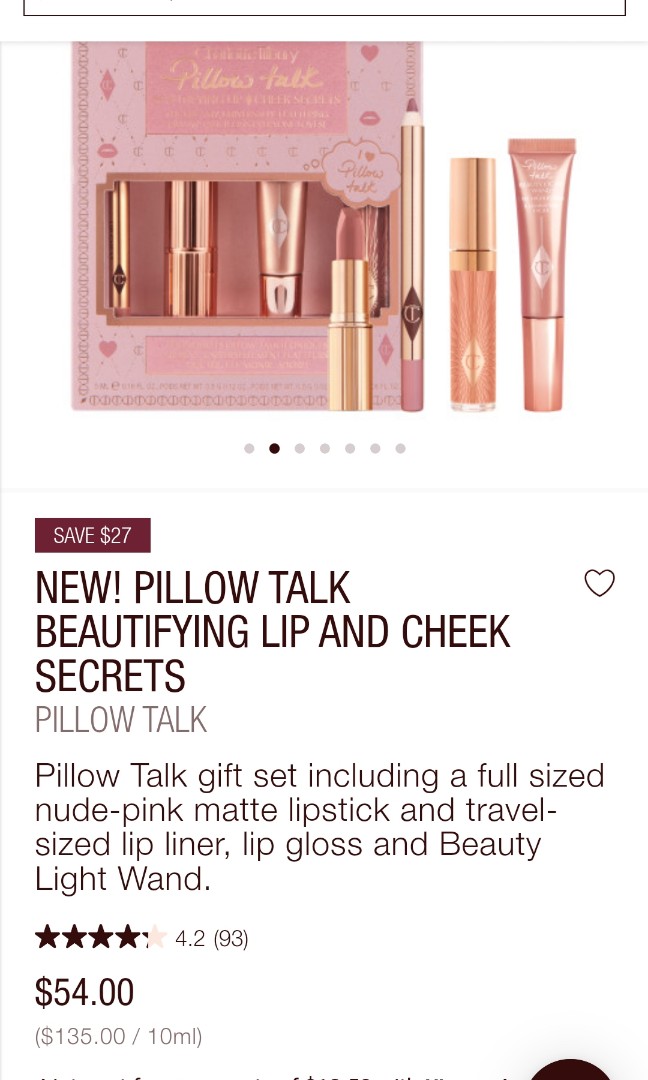 Pillow Talk Beautifying Lip And Cheek Secrets Gift Set | Charlotte Tilbury