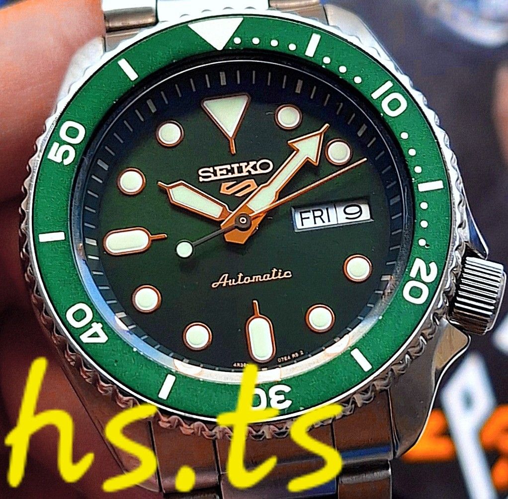 CHEAPEST Seiko 5 Hulk Green Rose Gold 5KX Automatic Sports Watch SRPD63K1