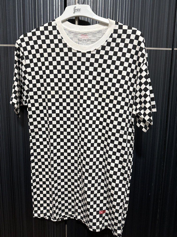 Supreme hanes sale tee checkered