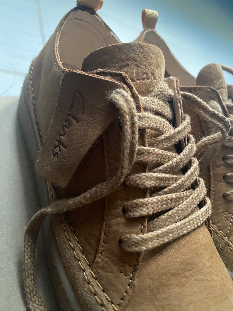 Clarks Barleigh Lace Light Tan Nubuck (Category: Sneakers) located in Mandaluyong City. Submitted by bookmarkdown (Listing ID 1279062874, Image 3). Description: Used once for 8 hours. Bought for P9450 late last year — see photos Rfs: decluttering.