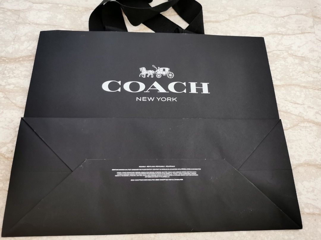 Coach paper bag 2019 sale