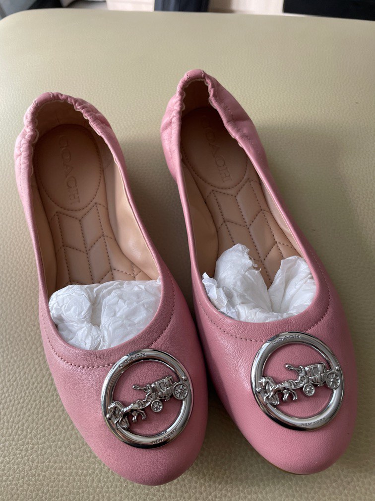 Coach pink flats online