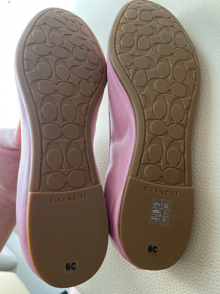 Coach 2025 pink flats