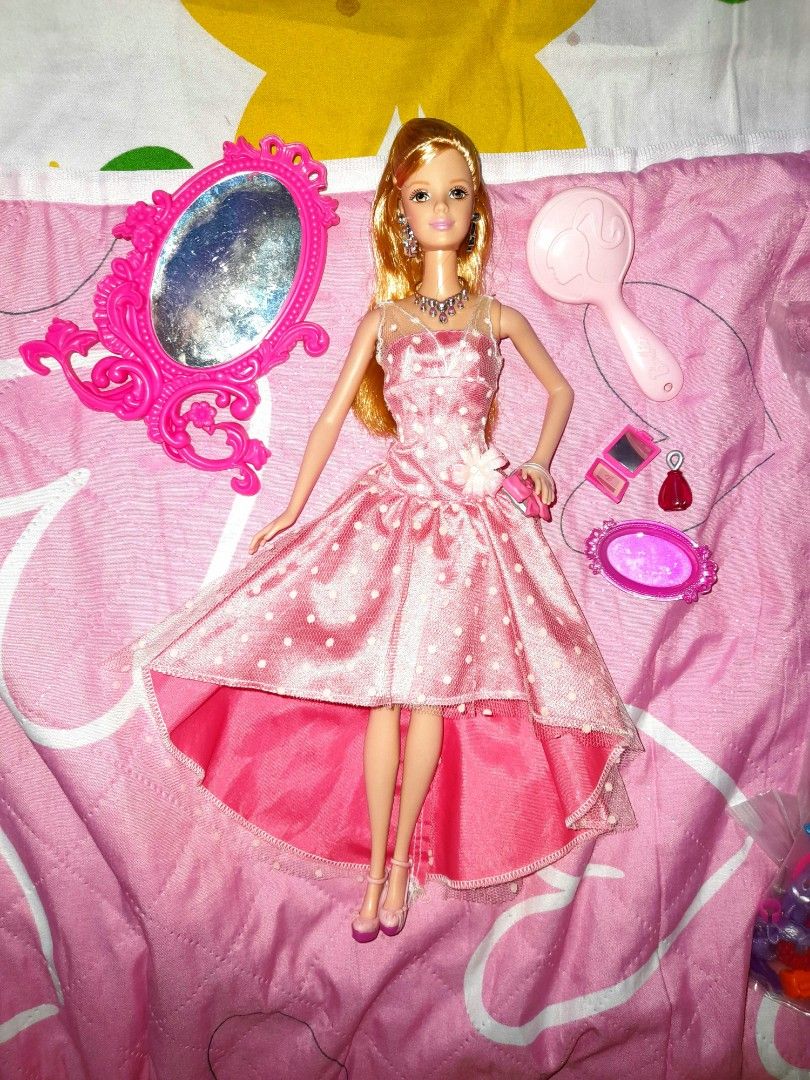Pink top barbie set