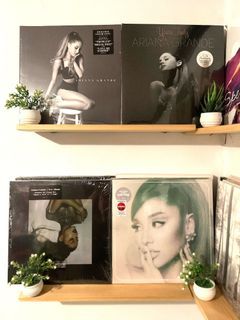 COLORED VINYL: ARIANA GRANDE- LIMITED EDITION COLORED VINYL RECORDS THANK U NEXT PINK CLEAR SPLIT VINYL, YOURS TRULY 10TH ANNIVERSARY EDITION PICTURE DISC, MY EVERYTHING LAVENDER CLEAR SPLIT VINYL,POSITIONS TARGET EXCLUSIVE GLOW IN THE DARK VINYL (NOT CD)
