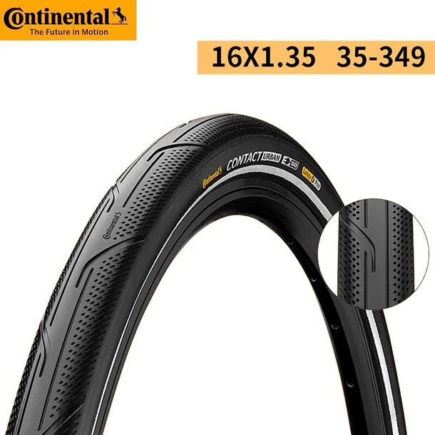 Continental Contact Urban Black Foldable Tyres for Brompton
