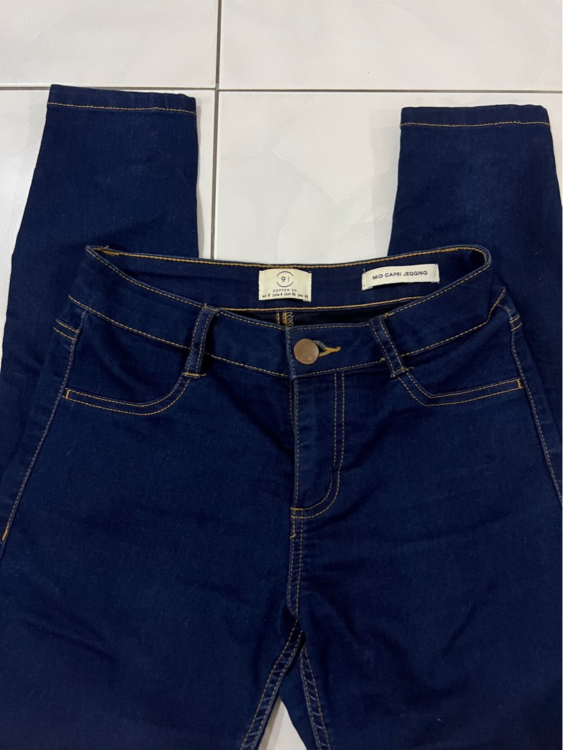 Cotton on mid capri jegging best sale