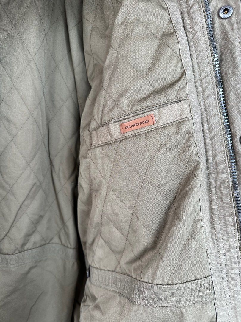 Mens khaki utility jacket sale