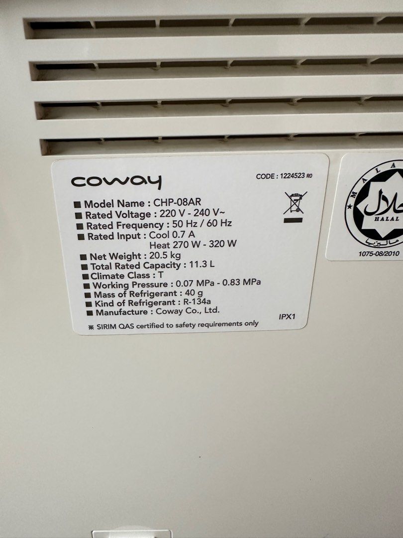 Coway water machine, TV & Home Appliances, Kitchen Appliances, Water ...