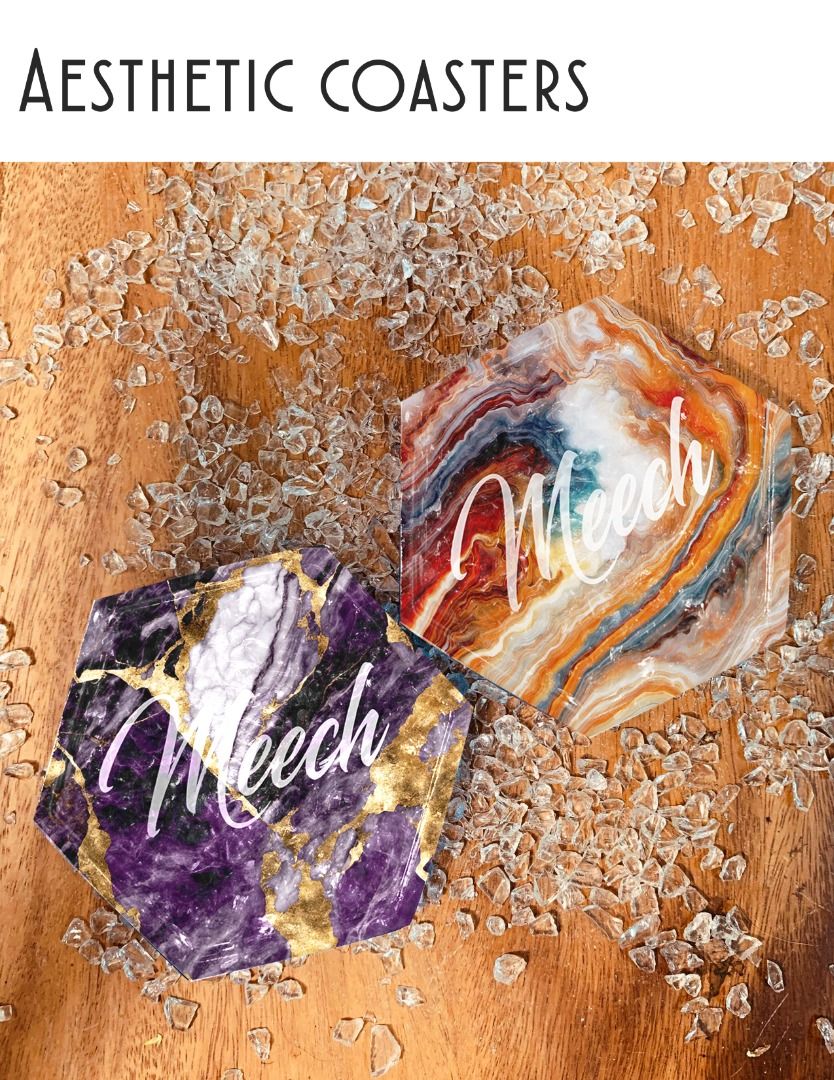 CUSTOM AESTHETIC COASTERS, Furniture & Home Living, Home Decor, Other ...