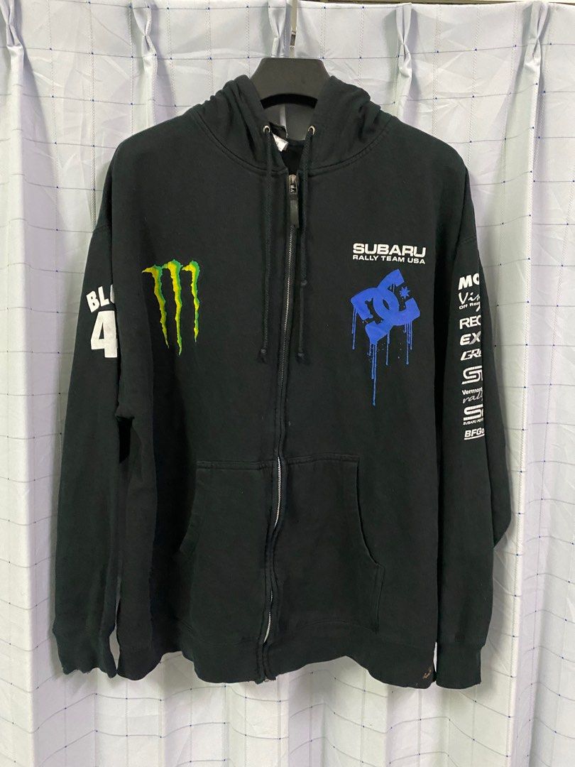 Dc shoes subaru monster hoodie zipper Men s Fashion Tops Sets Hoodies on Carousell