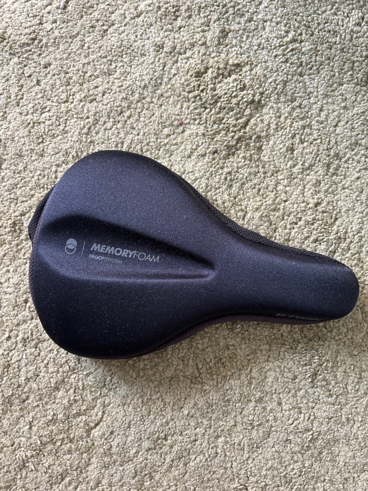 Decathlon Bicycle Saddle Cover Btwin Ergofit 500 L Black Sports