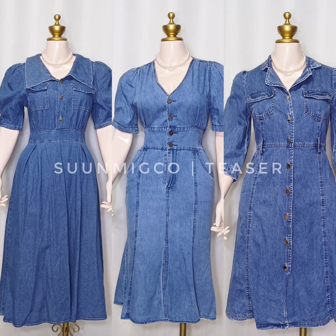 Denin Dresses, Women's Fashion, Dresses & Sets, Dresses on Carousell