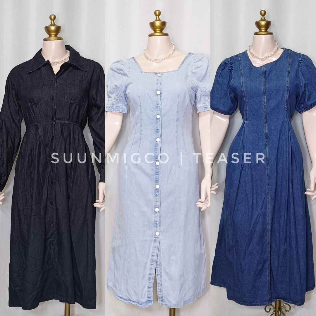 Denin Dresses, Women's Fashion, Dresses & Sets, Dresses on Carousell