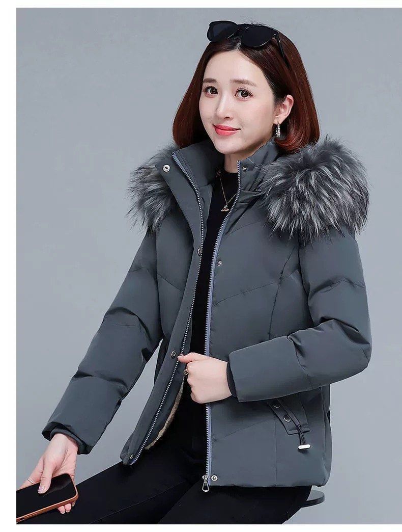 Fur lined top down parka