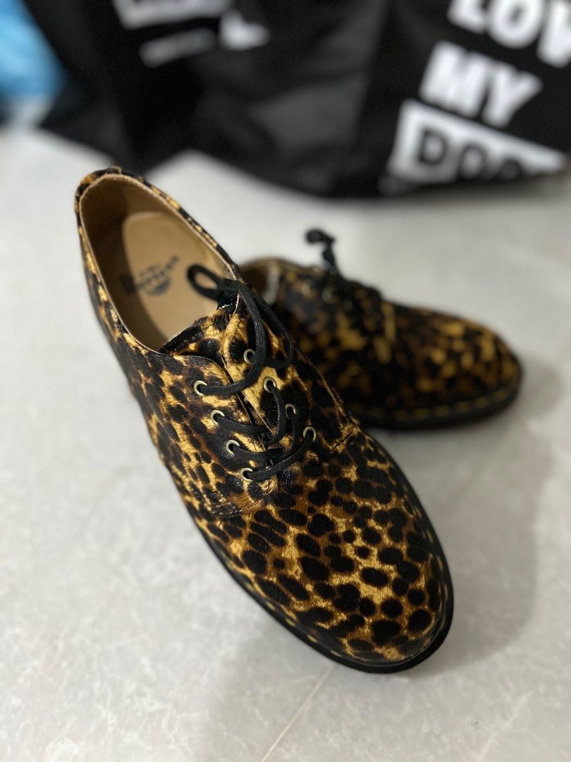 Dr Martens Leopard Print Shoes Men s Fashion Footwear Casual