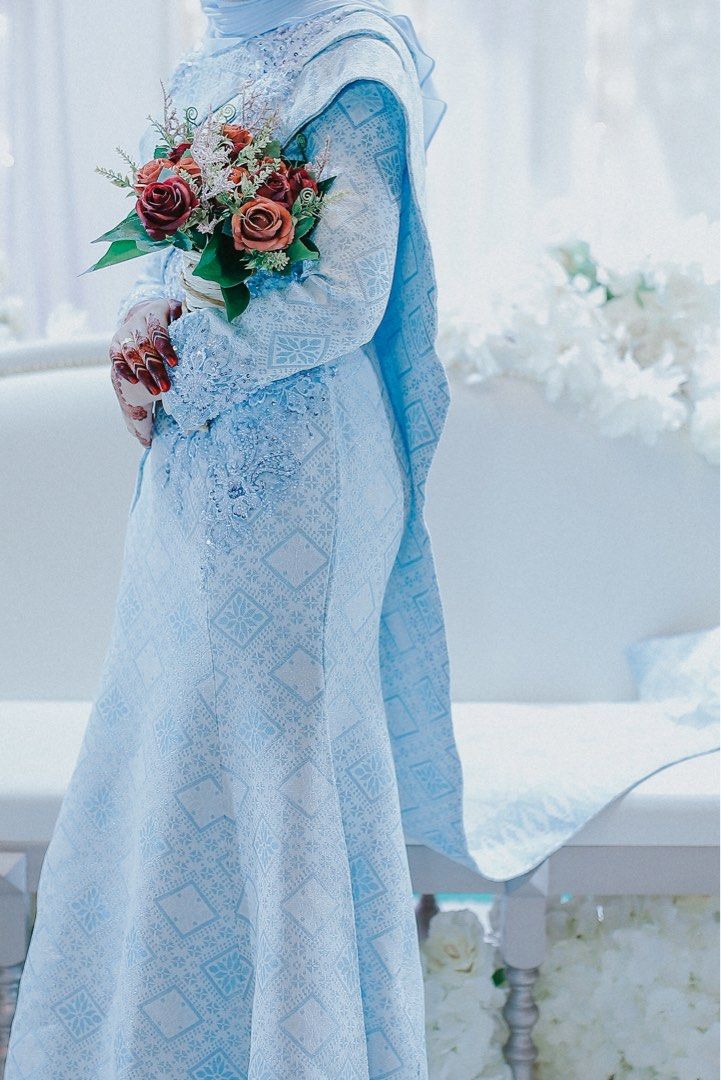 Baby blue engagement online dress