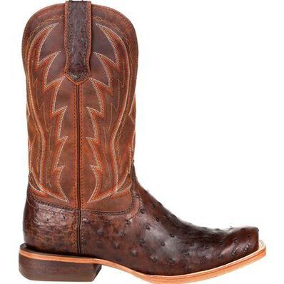 DURANGO MEN S DDB0276 PREMIUM EXOTIC FULL QUILL OSTRICH CHESTNUT