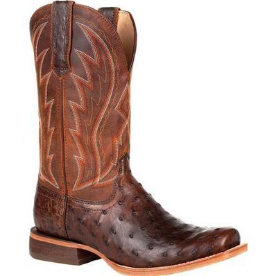 DURANGO MEN S DDB0276 PREMIUM EXOTIC FULL QUILL OSTRICH CHESTNUT