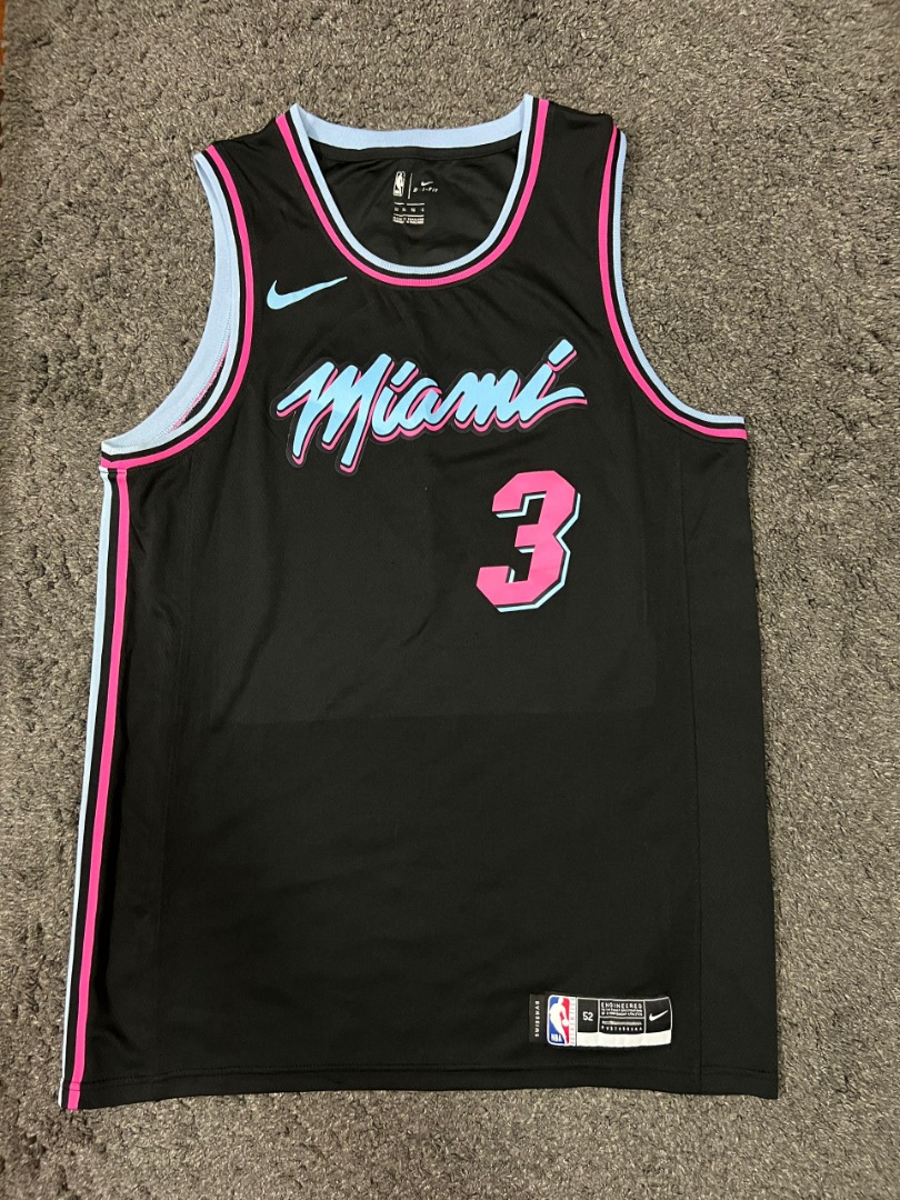 Dwayne Wade 3 Miami Heat Vice Jersey