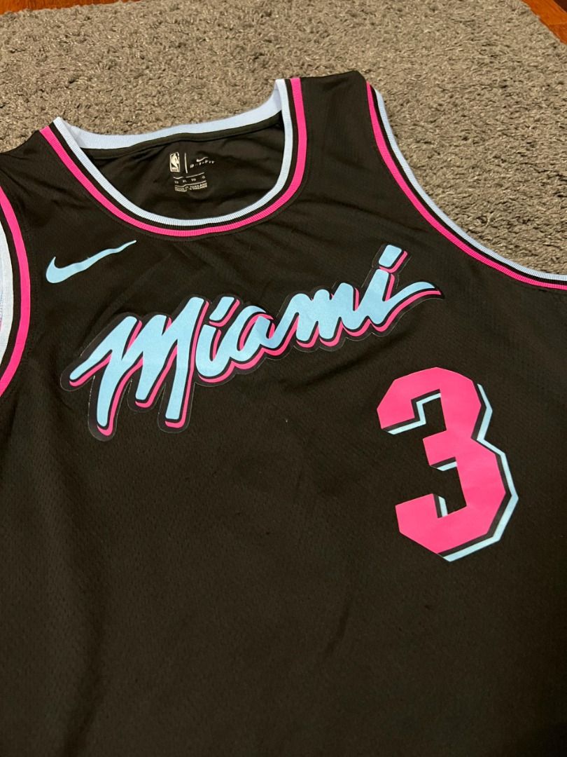 Dwayne Wade 3 Miami Heat Vice Jersey