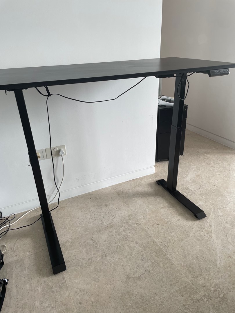 Electric standing table, Furniture & Home Living, Furniture, Tables ...