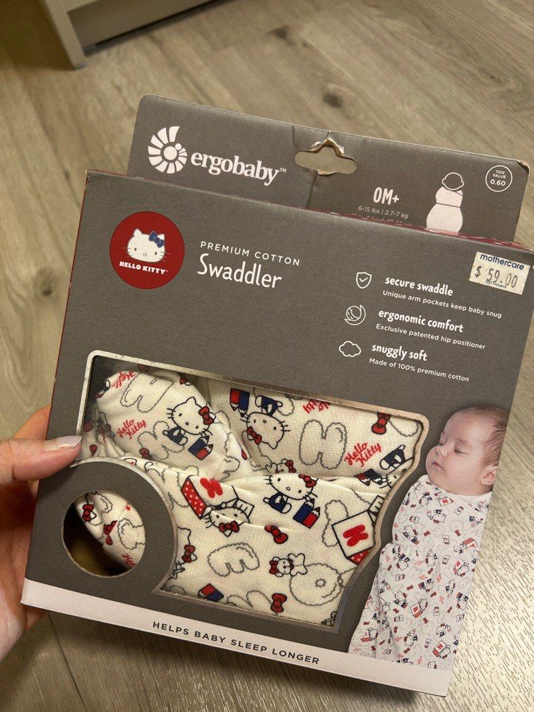 Ergo baby Premium swaddles hello kitty