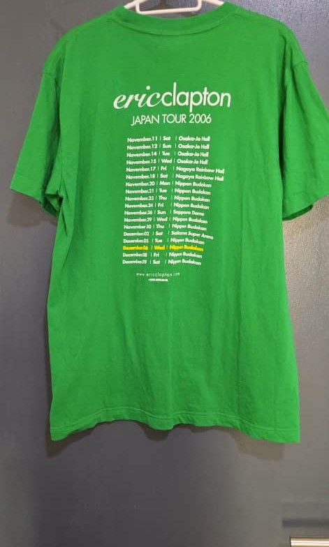 T-shirt Eric Clapton Japan Tour 1988 - Taille S - Occasion Très Bon état