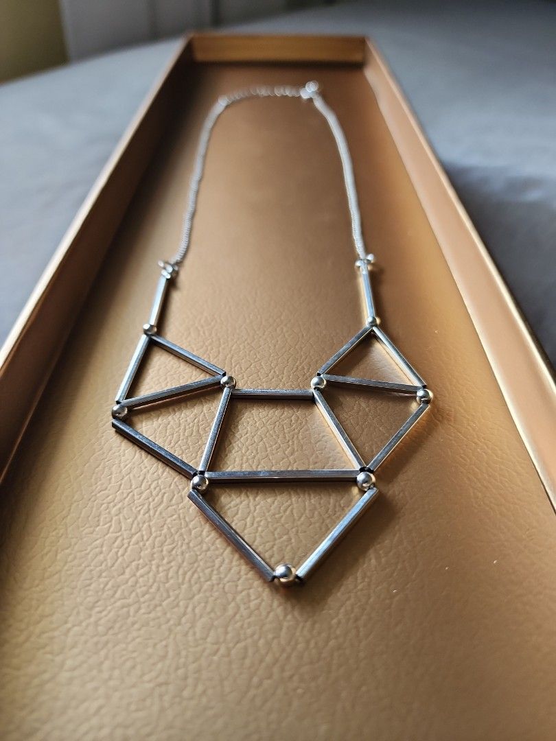 Geometric necklace on sale