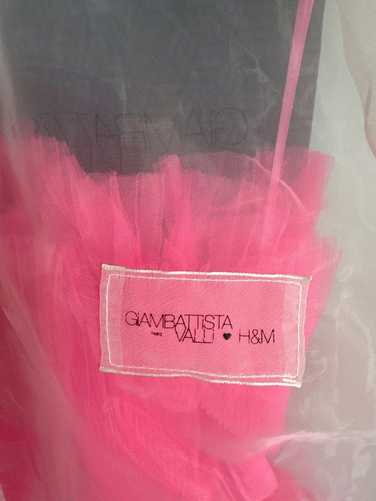 H and m deals pink tulle dress