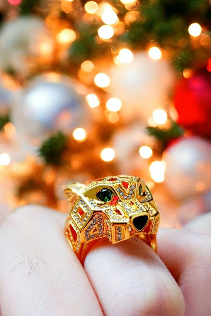 Gold leopard ring hot sale