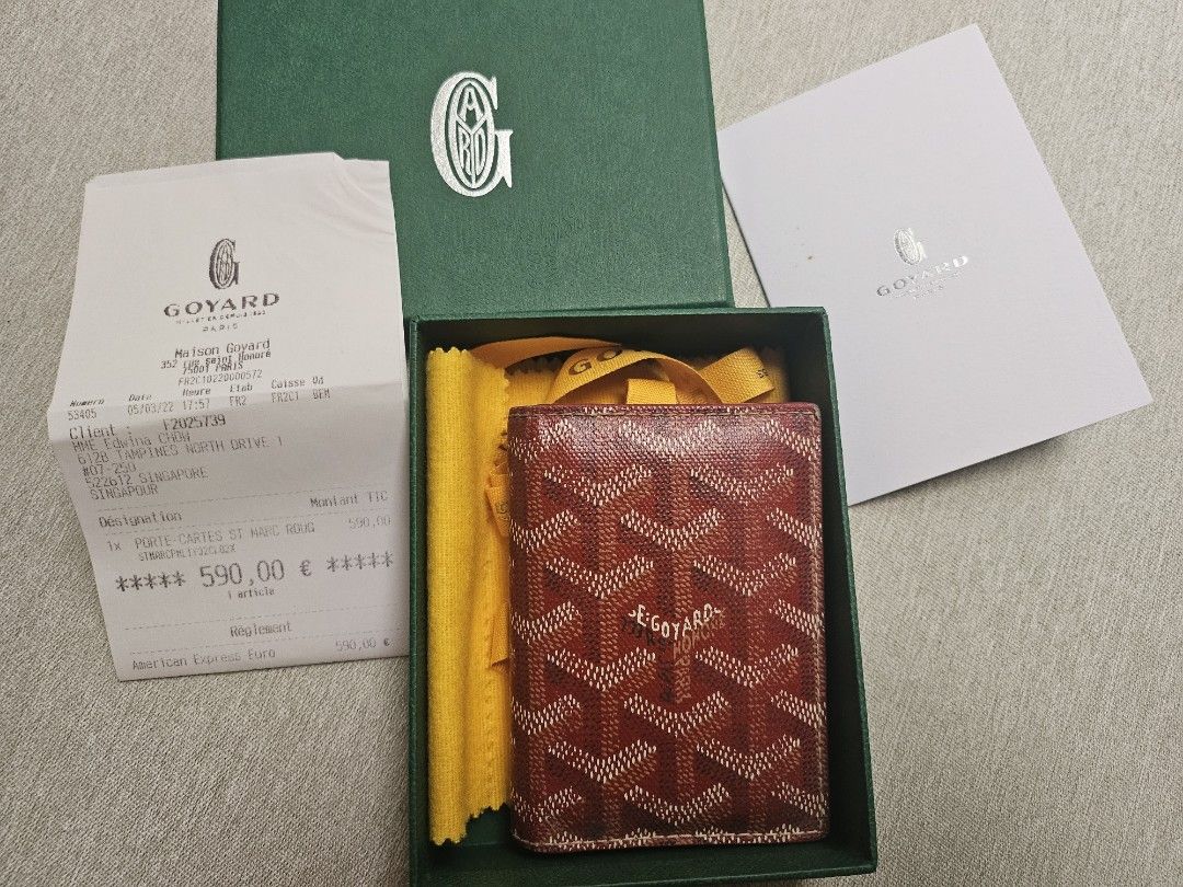 Goyard sales red wallet