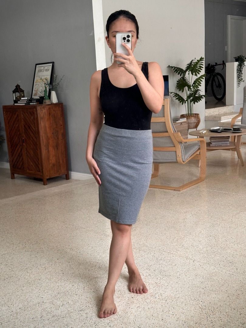 Grey pencil skirt forever 21 2025