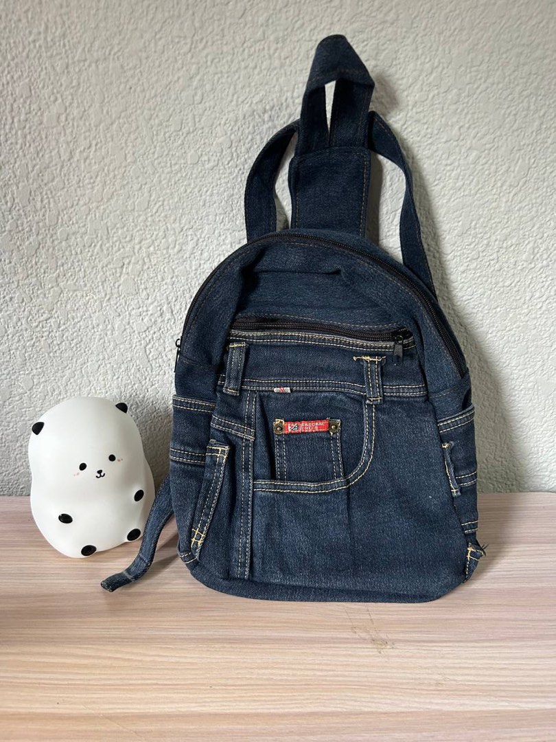 Women's Denim Backpack Jeans Daypack Travel Bag Rucksack School Handbags  College | eBay