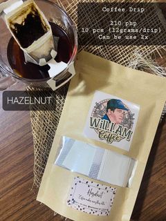 Hazelnut Coffee Drip and Butterscotch Coffee Drip (Benguet)