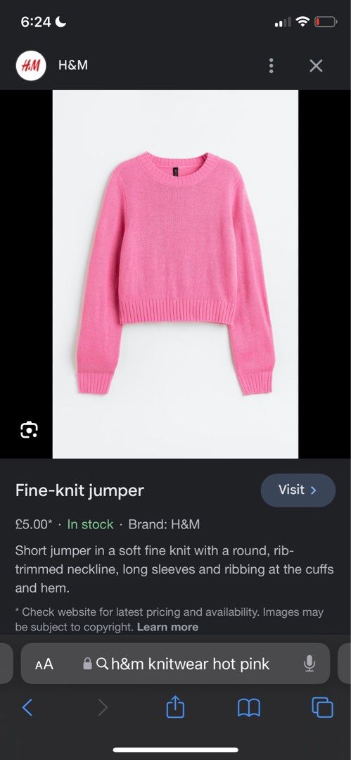 H M Knit Wear Women s Fashion Tops Other Tops on Carousell