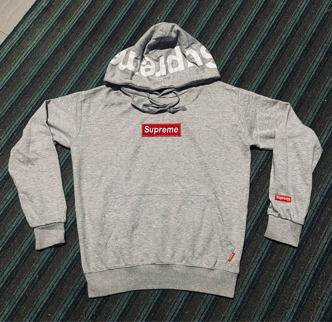 Grey supreme hot sale bogo hoodie