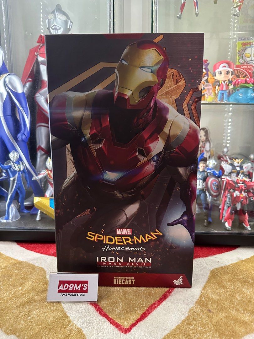Figurine Hot Toys Spider-Man Iron Man Mark 47 – Échelle 1:6, 32 Cm – Die-cast – MMS427D19 – Neuf