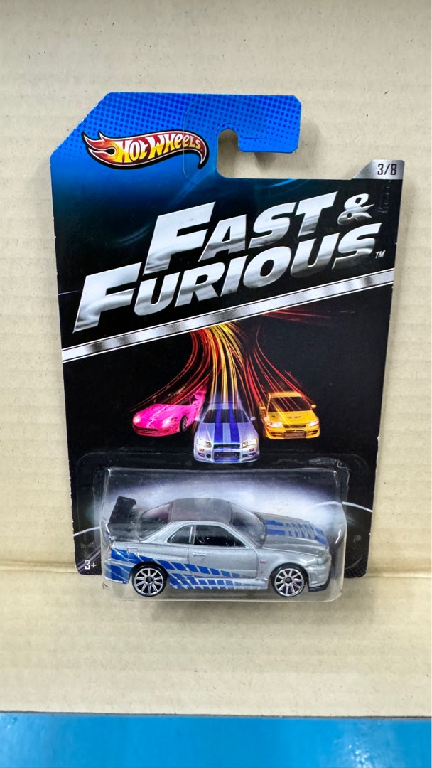 Hot Wheels 2nd Gen Nissan Skyline R34, Hobbies & Toys, Toys & Games on