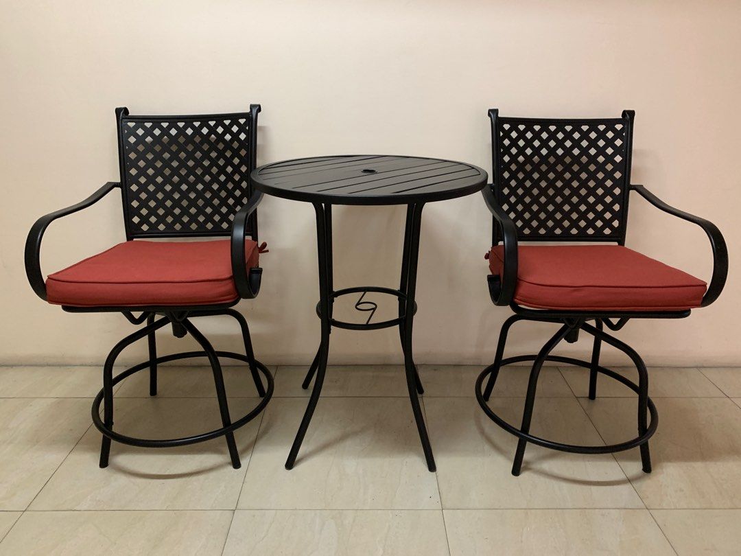 Hampton bay 3 piece hot sale counter height bistro set
