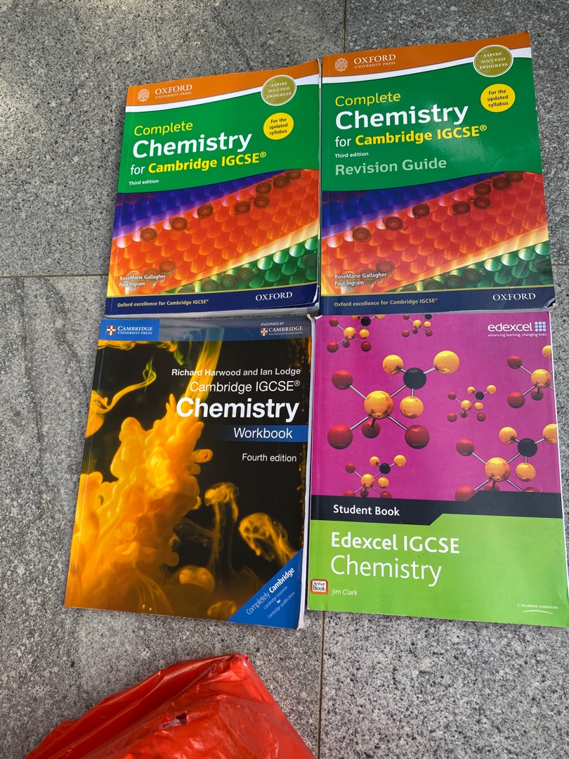 IGCSE Chemistry textbook and workbook sold bundle at 20, Hobbies & Toys