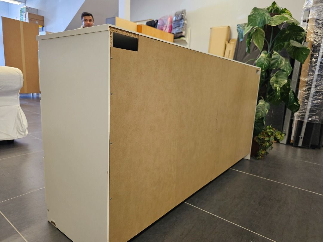 IKEA KULLEN Chest of 6 drawers, white, Peti IKEA KULLEN dengan 6 Laci