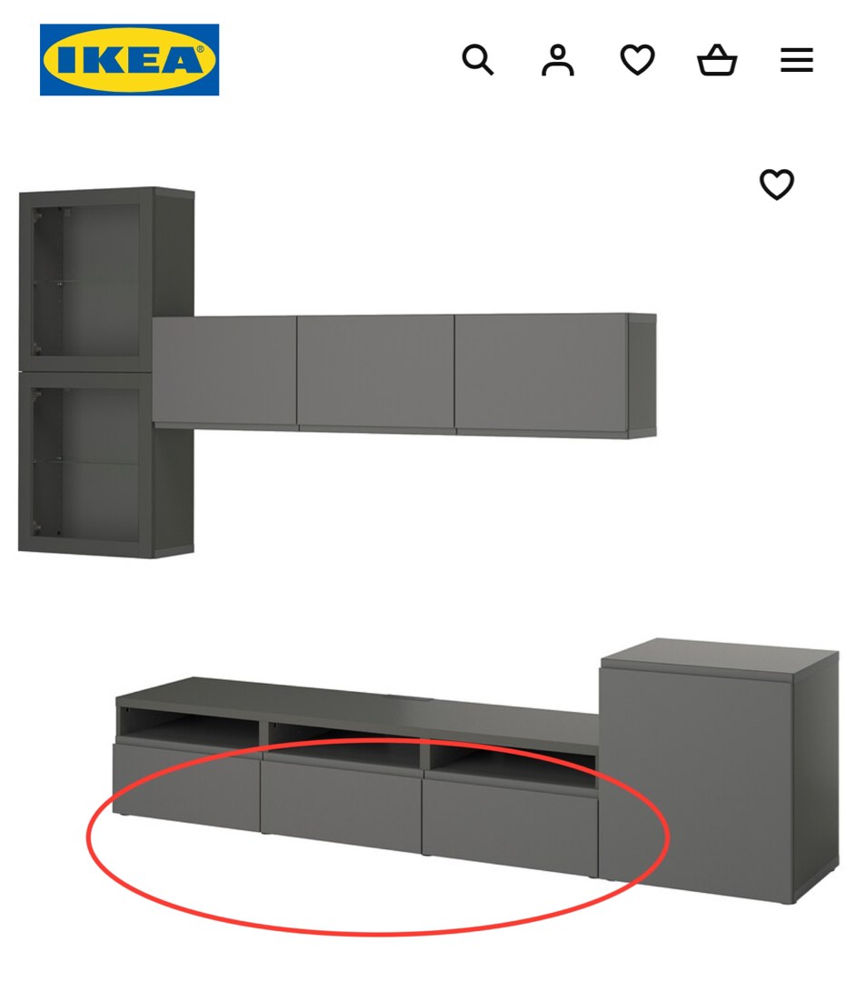 Ikea Tv drawer, Furniture & Home Living, Furniture, TV Consoles