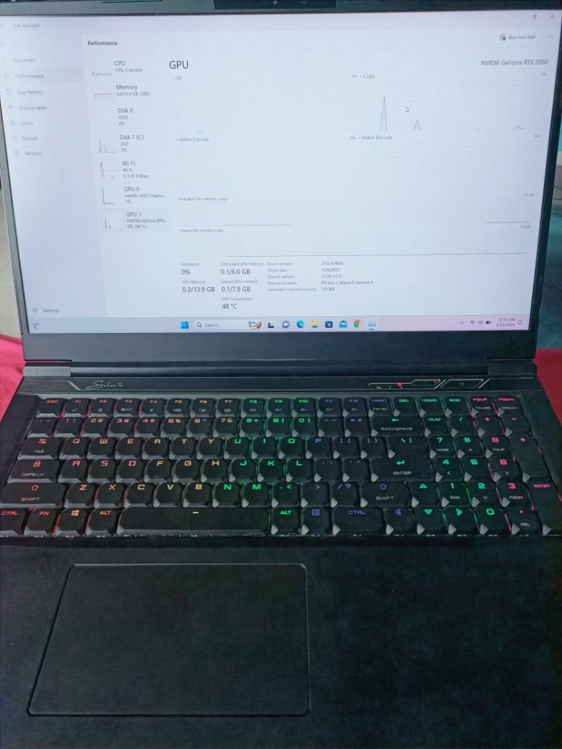 Illegear Selenite RTX 2060 RGB 144Hz i7 8750H Gaming Laptop