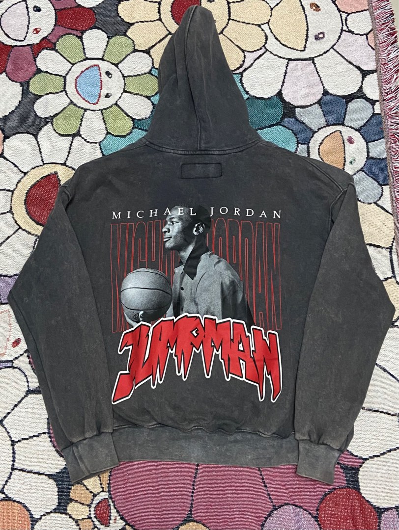 JORDAN ACID WASH HOODIE Men s Fashion Tops Sets Hoodies on