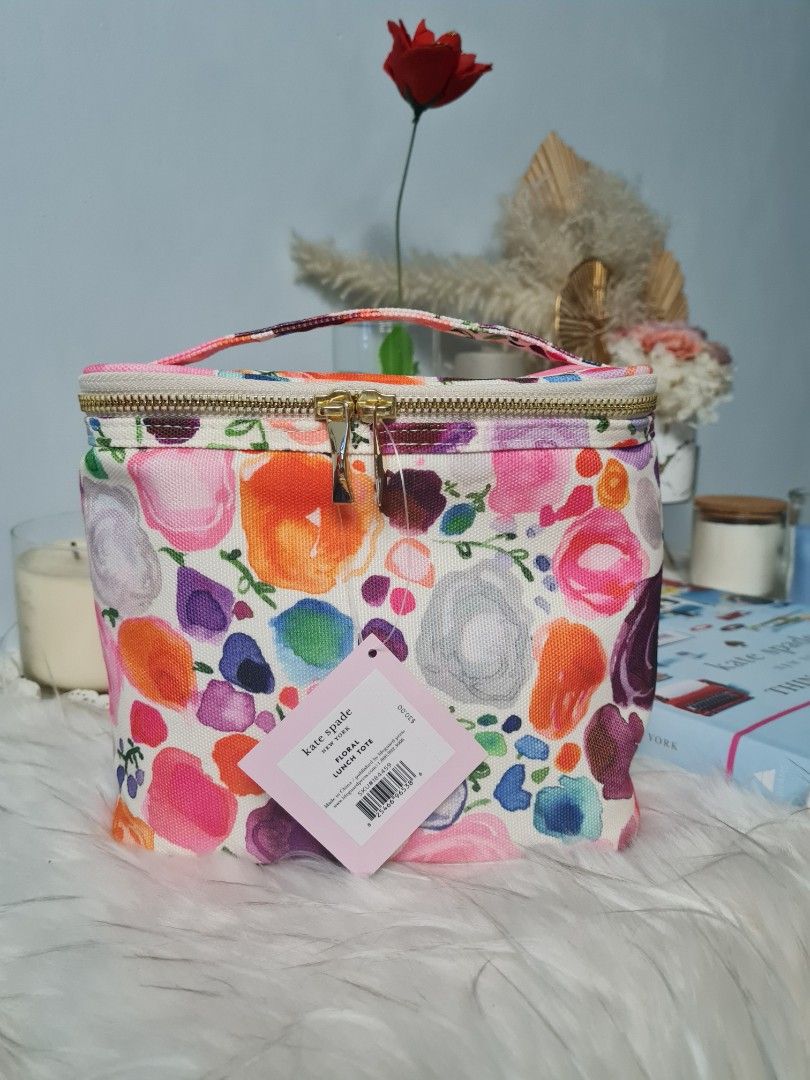 Kate Spade floral insulated lunch tote Furniture Home Living