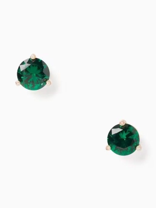 Kate Spade RISE AND SHINE STUDS, Green (Category: Earrings) located in Quezon City. Submitted by tpanda17 (Listing ID 1279019175, Image 1). Description: brand new Measurements Pendant Dimension: 0.38" W Total Drop Length: 0.38" Features Closure Type: disk clutch closure Dust Bag Included: Yes Materials Base Metal: Plated Metal Metal Finish: Polished Metal Color: Gold Post: Titanium Post.