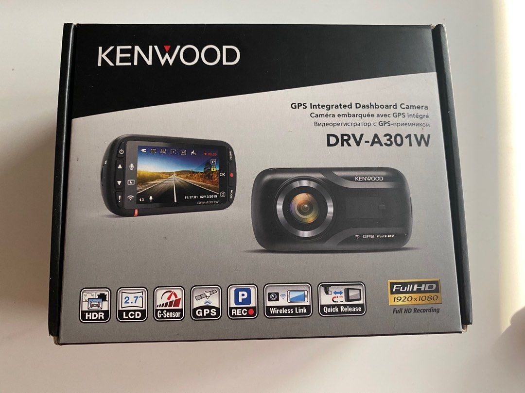 Kenwood Wi-Fi dashcam DRV-A301W, Auto Accessories Carousell on